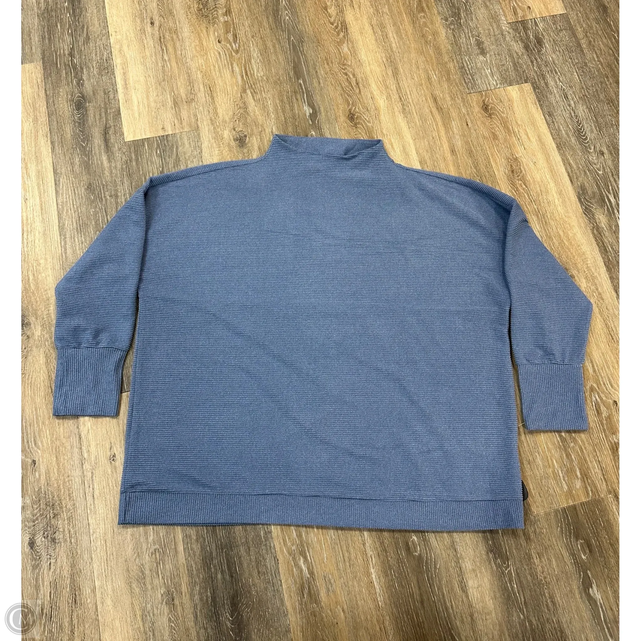 Top Long Sleeve By Tribal In Blue, Size: 2x FrictionReducing FoldableFeature