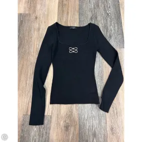 Top Long Sleeve By Workshop In Black, Size: M EcoCertified FlexibleRibbing