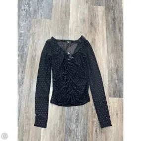 AbrasionResistantEdging All Purpose Casual Cut Top Long Sleeve Designer By Paige In Black, Size: Xs