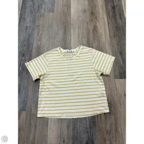 PunctureResistantReinforcement QuickDrying Top Short Sleeve By Amo In Striped Pattern, Size: M
