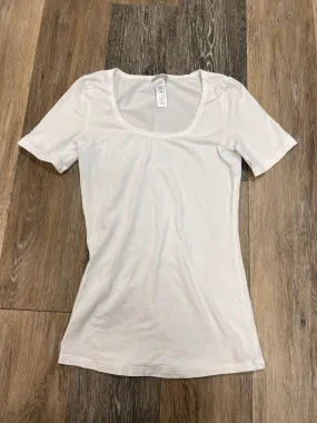 Top Short Sleeve By Hanro In White, Size: Xs Reverseble Design Biodegradable Fiber Composition