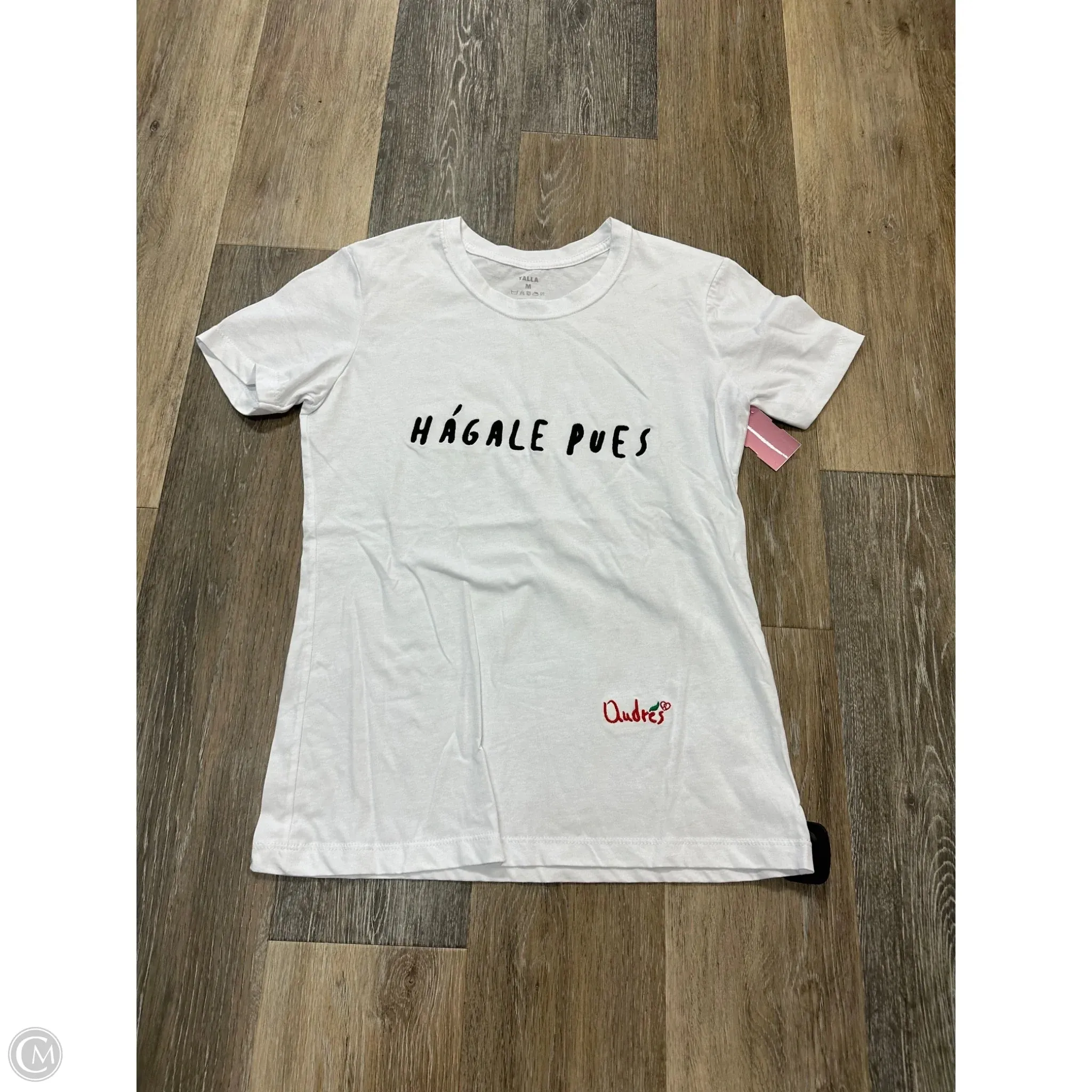Top Short Sleeve By H??gale Pues In White, Size: M Durable Weave