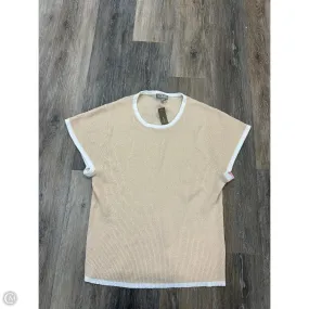 Reinforced Elbow Patches Top Short Sleeve By J. Crew In Cream, Size: Xxl