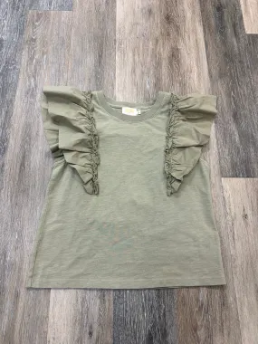 AbrasionResistant Edging Top Short Sleeve By Nation In Green, Size: S