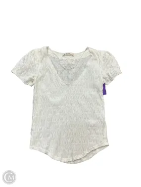 Top Short Sleeve By We The Free In Cream, Size: Xs Comfortable Fabric