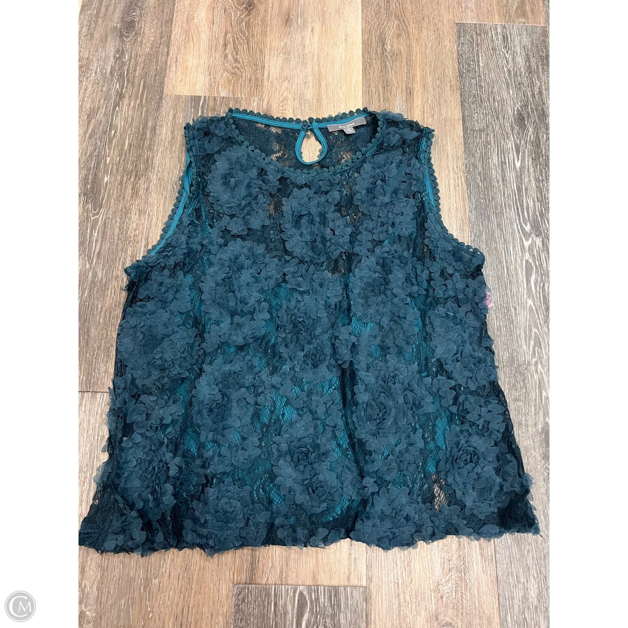 Top Sleeveless By Anthropologie In Blue, Size: L FrenchTerry
