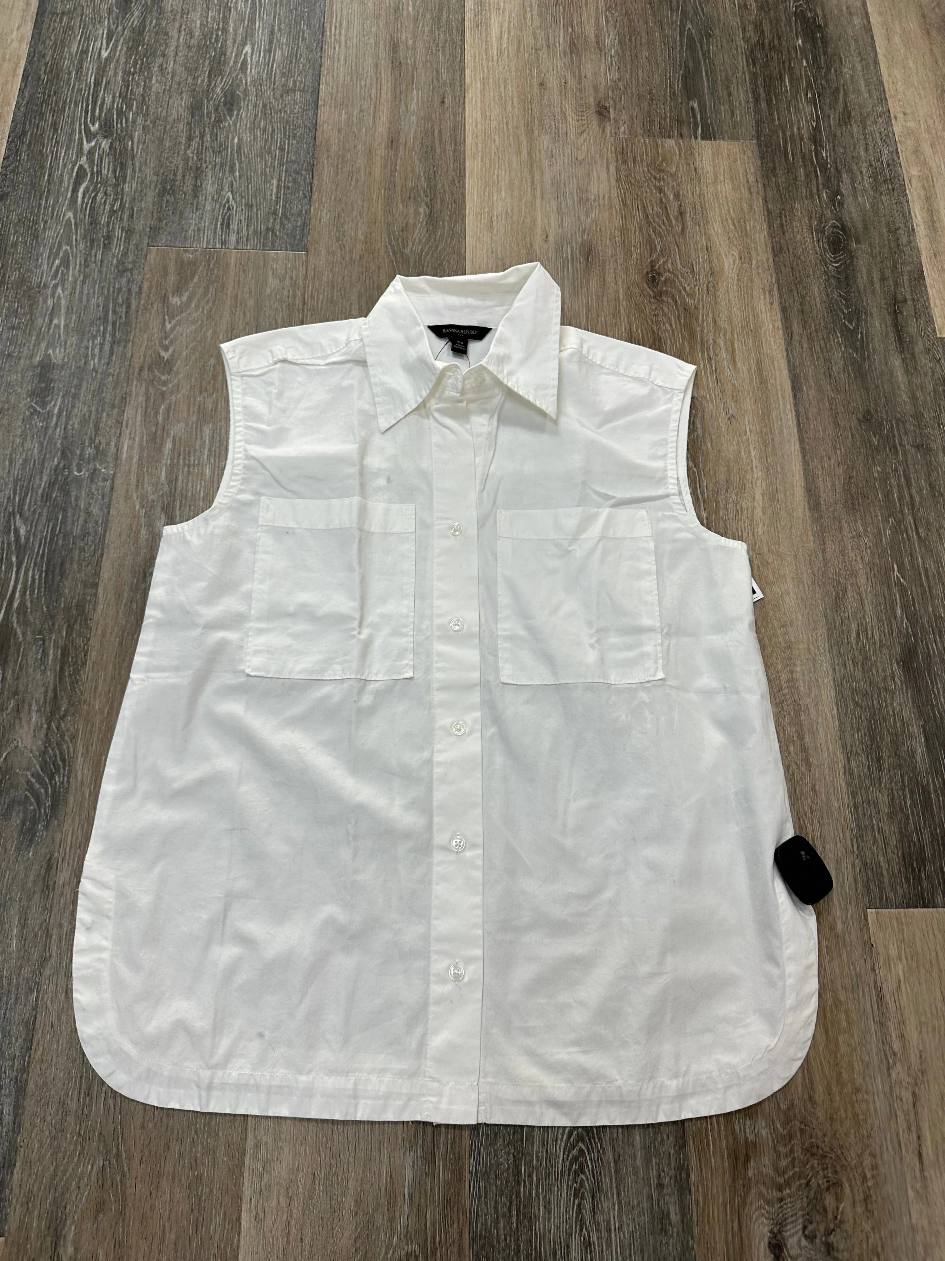 Top Sleeveless By Banana Republic In White, Size: Xs AntiStaticLining