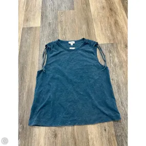 Cool Fabric Top Sleeveless By Evereve In Blue, Size: L