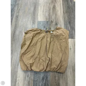 Top Sleeveless By Gilli In Tan, Size: L Glow In The Dark Accent Trim