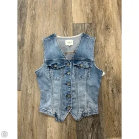 SoftFeel Fabric WaterResistant Top Sleeveless By Hidden LA In Blue Denim, Size: Xs