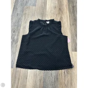 Top Sleeveless By J. Crew In Black, Size: L Ergonomic Shoulder Shape