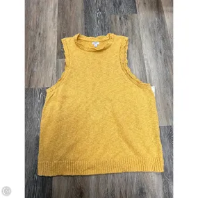 Easy Style QuickDry Technology Top Sleeveless By J. Crew In Yellow, Size: 2x