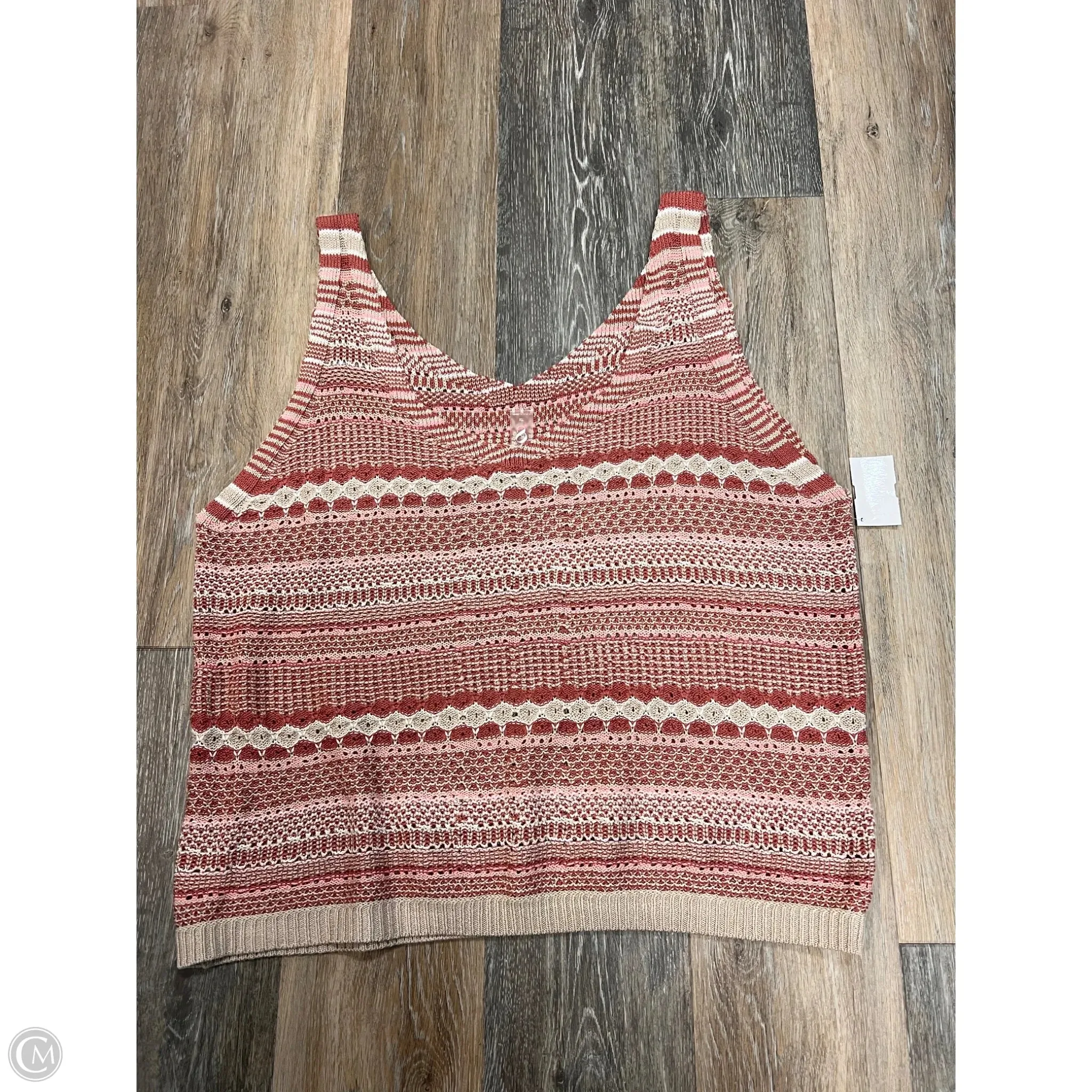 Top Sleeveless By Lou And Grey In Pink, Size: Xl Fitted Shirt