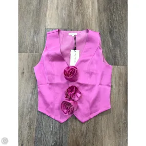 Water Repellent Coating Top Sleeveless By Mimosa In Pink, Size: S