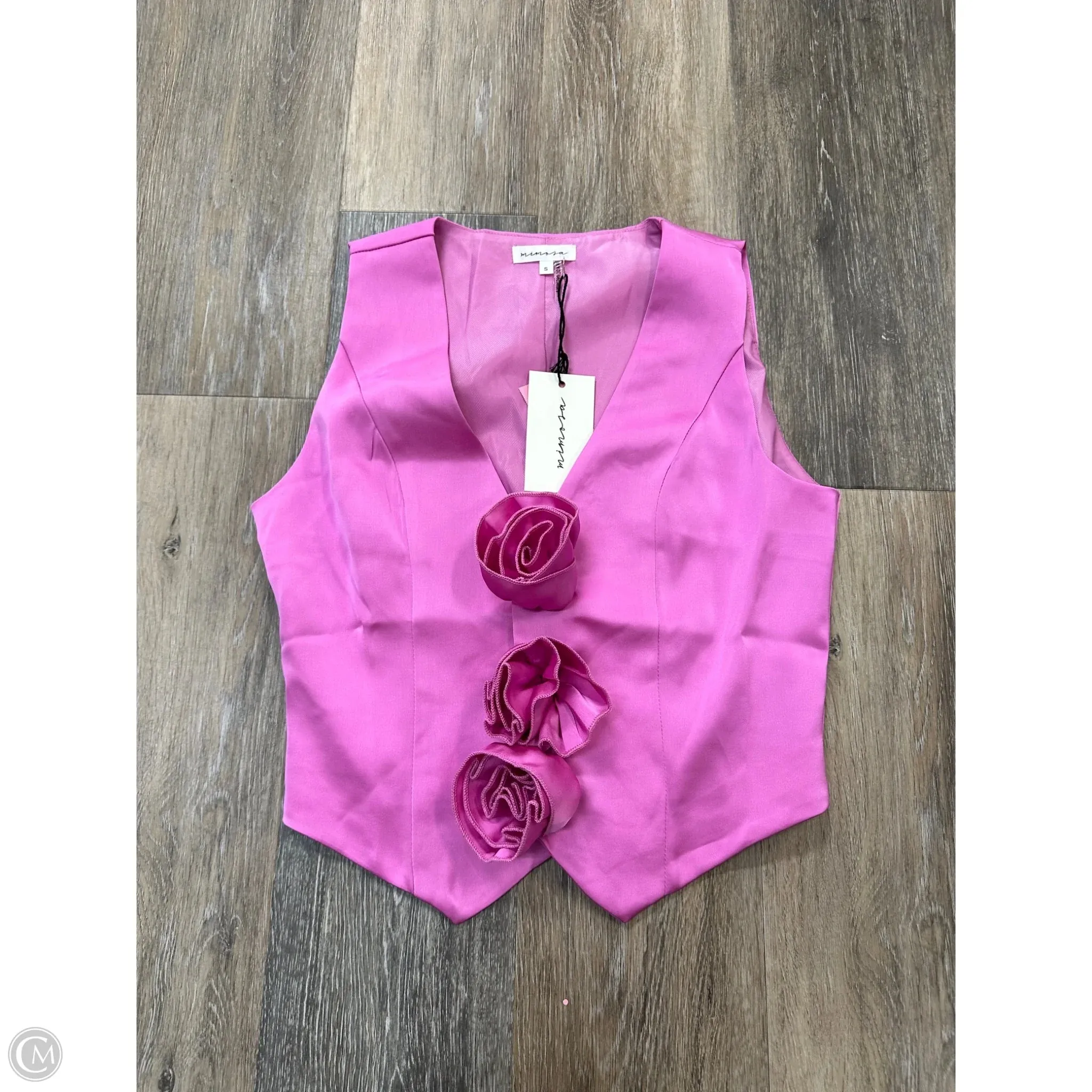 Water Repellent Coating Top Sleeveless By Mimosa In Pink, Size: S