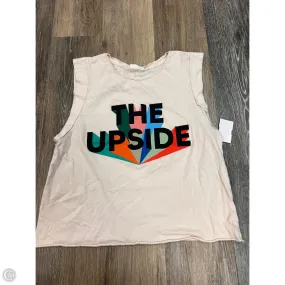 Top Sleeveless By The Upside In Cream, Size: S Thermoregulating Fabric