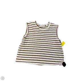 Top Sleeveless Designer By Amo In Striped Pattern, Size: Xl Odor Resistant Treatment Simple Dress