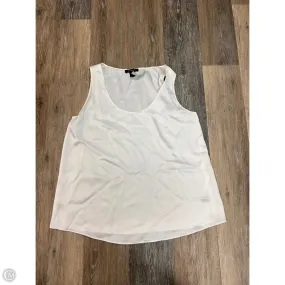 NonIrritating Seams NonSlip Grip Tape Top Sleeveless Designer By St John Collection In White, Size: M