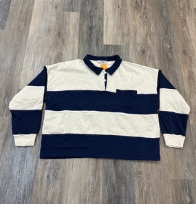 Top Long Sleeve By Atelier In Striped Pattern, Size: L Comfortable fit Basic Long Sleeve