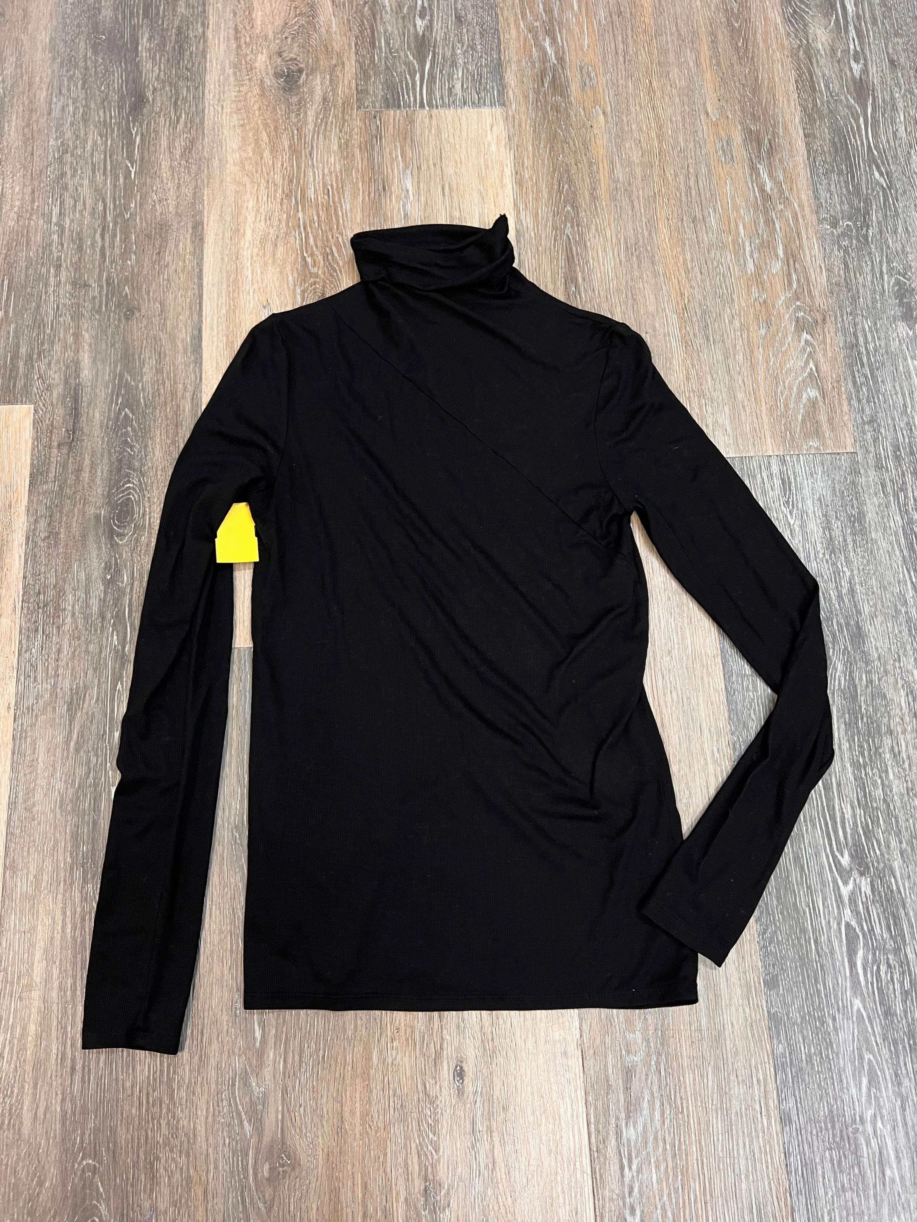 AllDayComfort Stretch waistband Top Long Sleeve Designer By Adriano Goldschmied In Black, Size: S