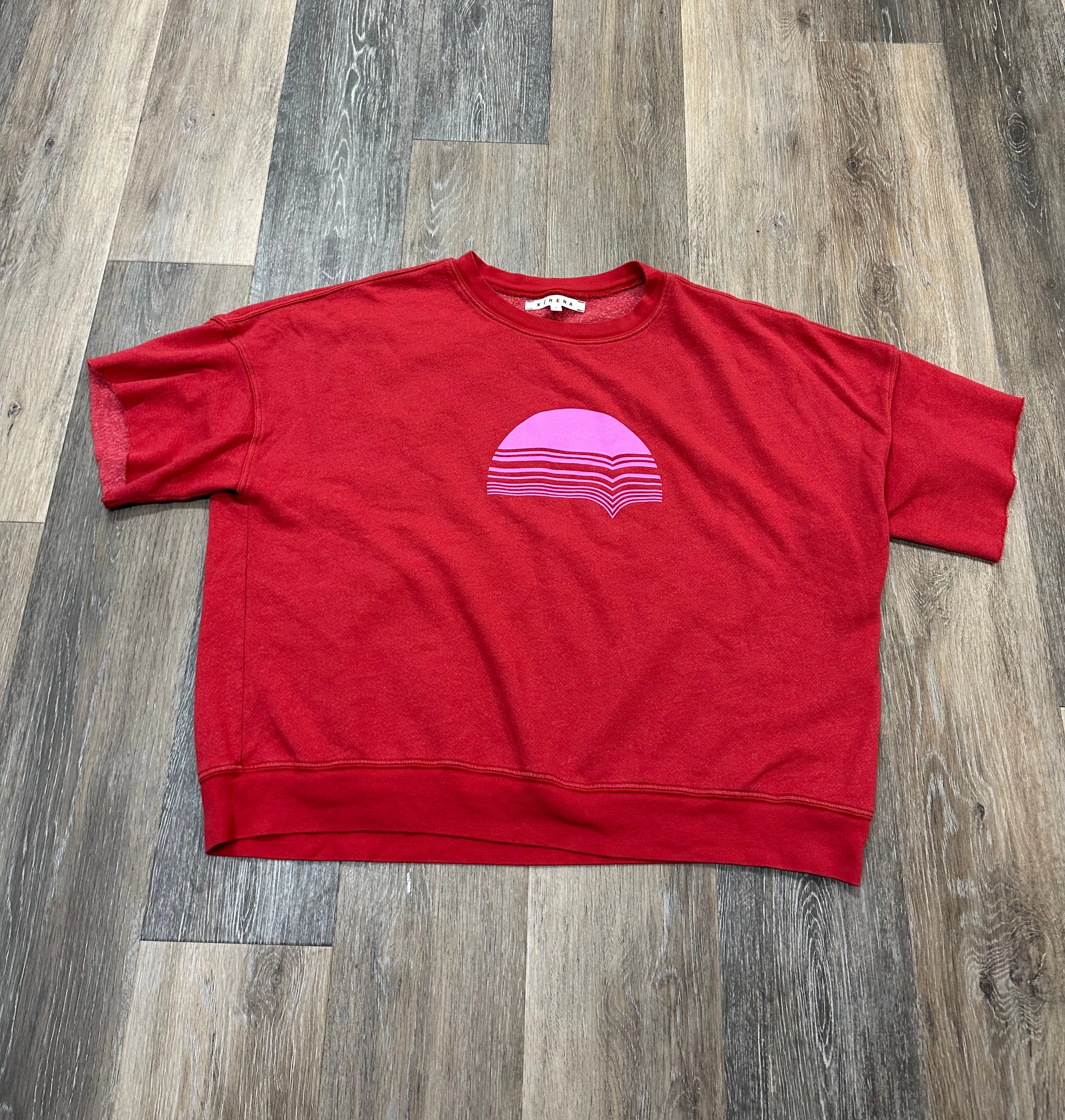 Water resistant coating Top Short Sleeve By Xirena In Red, Size: S