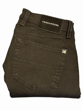 Tramarossa Solid Black Denim Pants Stylish Daily Wear Parent Style Easy Match