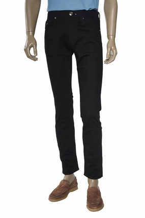 Tramarossa Solid Black Denim Pants Lightweight Denim Blend Artist Vibe Everyday Rainy Day