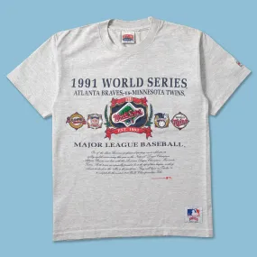 1991 MLB World Series T-Shirt Small Modern Style