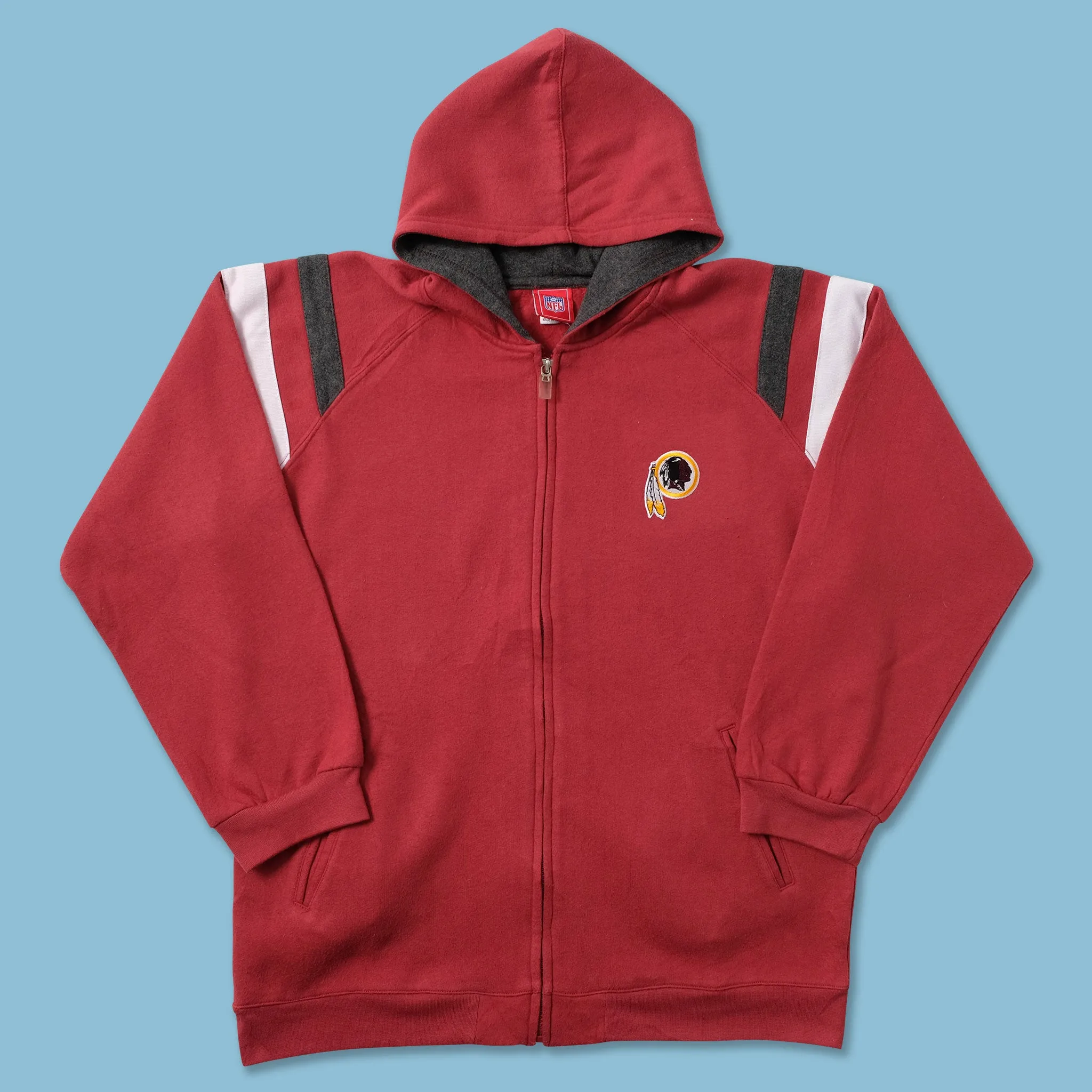 snap buttoned Washington Football Zip Hoody Small