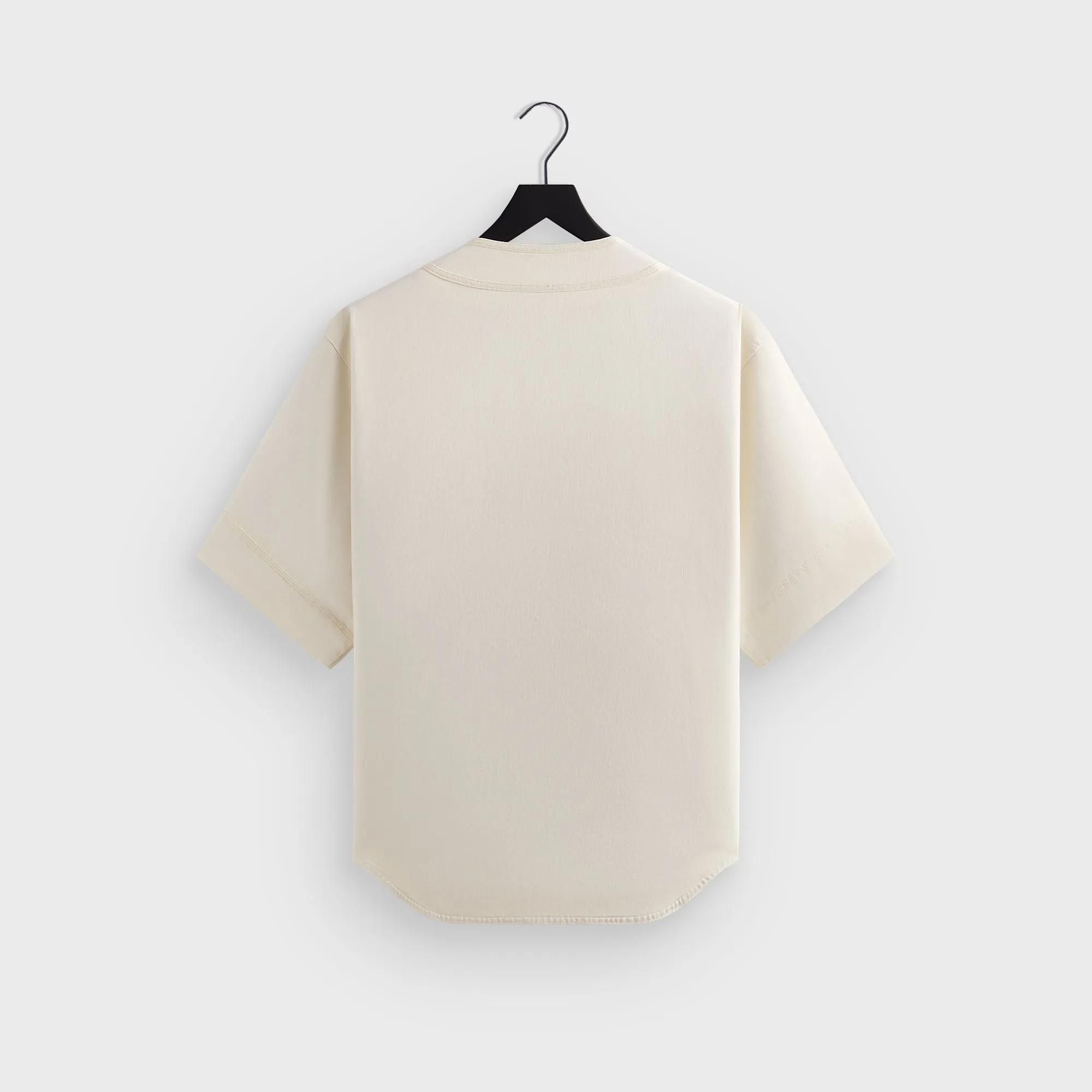 Non-irritating Kith Washed Denim Willis Baseball Shirt - Sandrift
