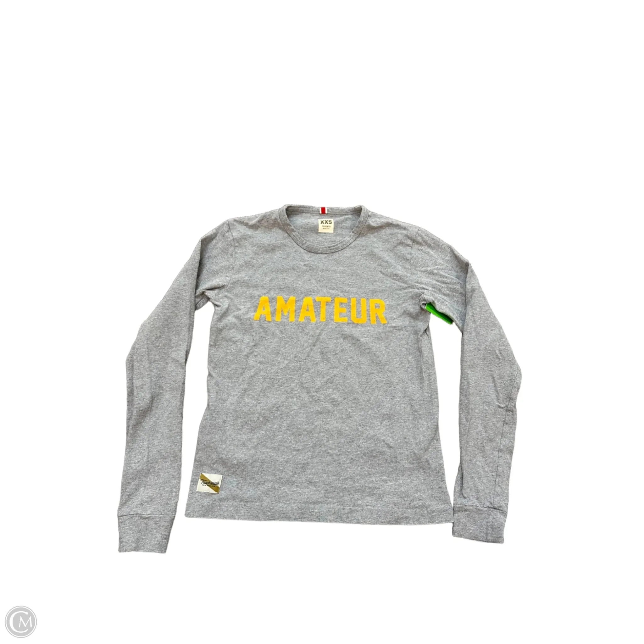 Top Long Sleeve By Tracksmith In Grey, Size: Xxs Everyday Fashion
