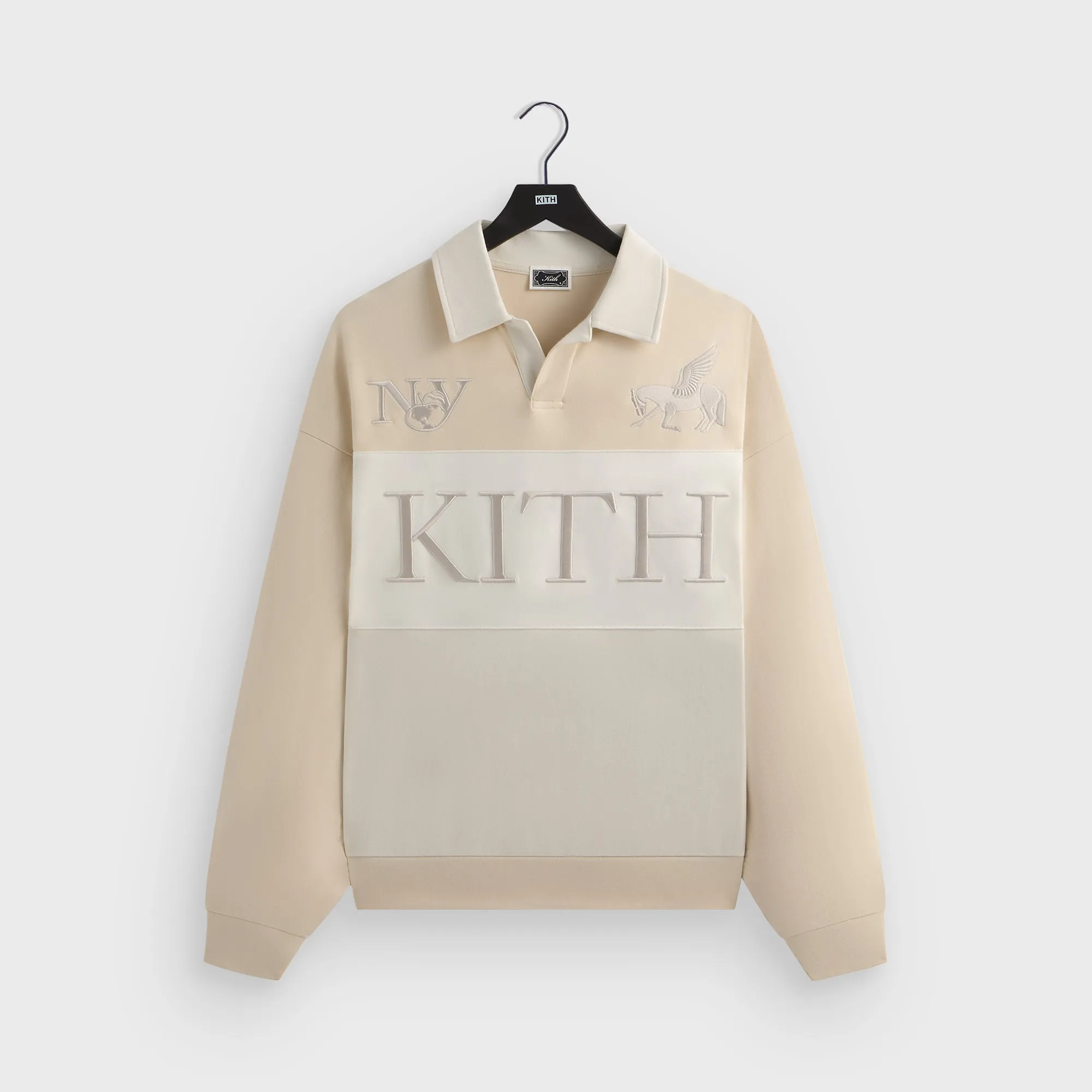 Kith Rugby Nelson Collared Pullover - Veil Trendy Prints