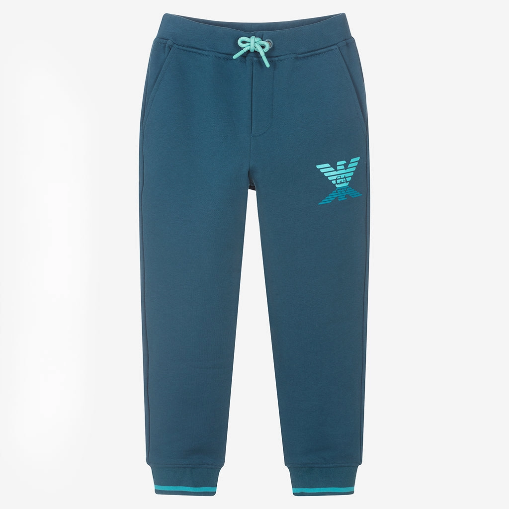 Blue Logo Sweatpants Flowy legs