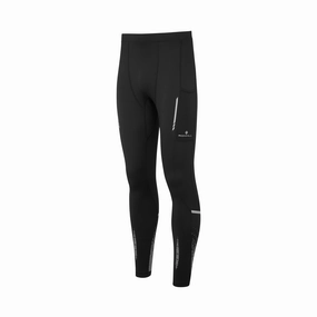 Ronhill | Men's Tech Reflect Tight - Black/Reflect Thermal Regulation Technology Chafe Free Construction