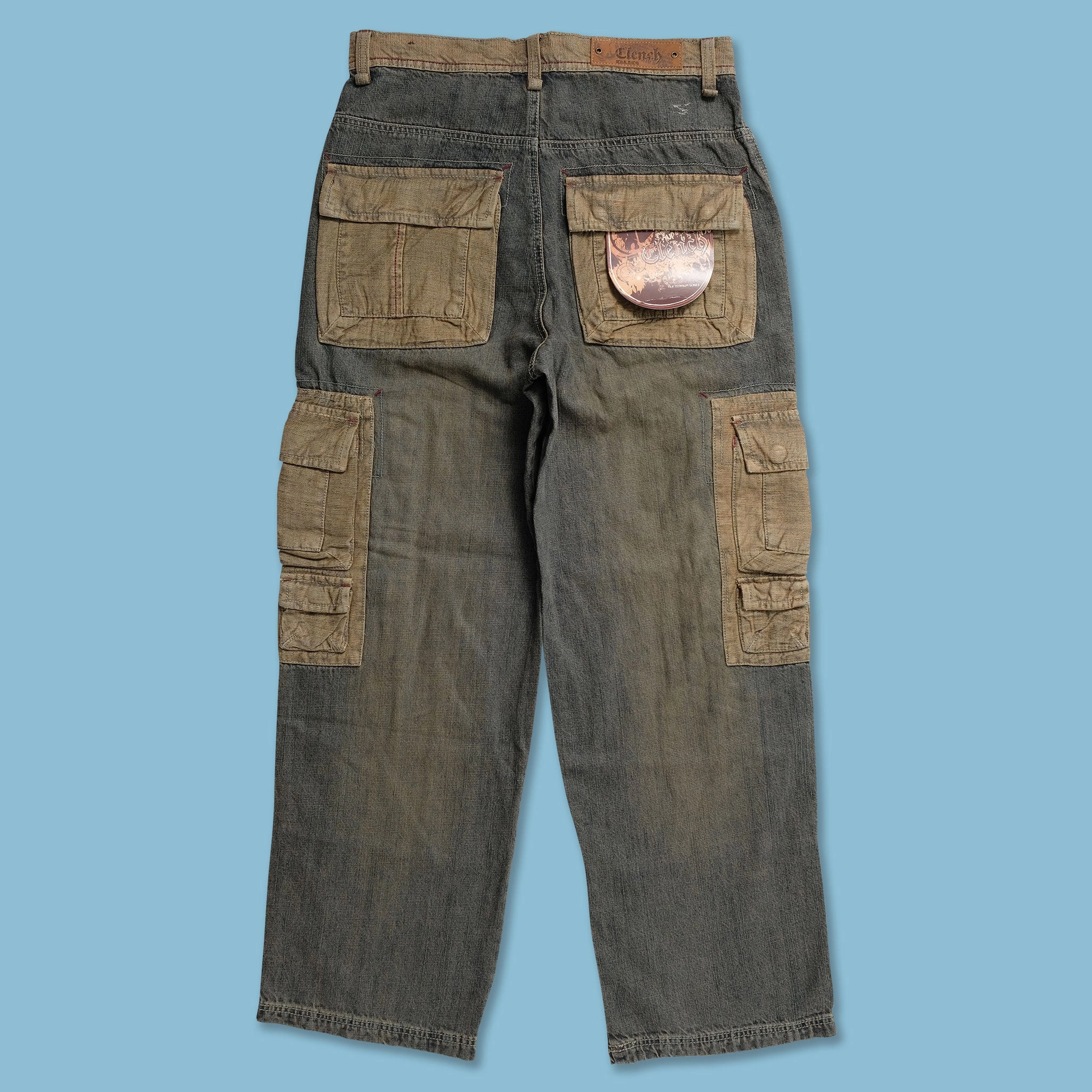 Y2K Clench Baggy Pants Durable Stitching Four Way Stretch