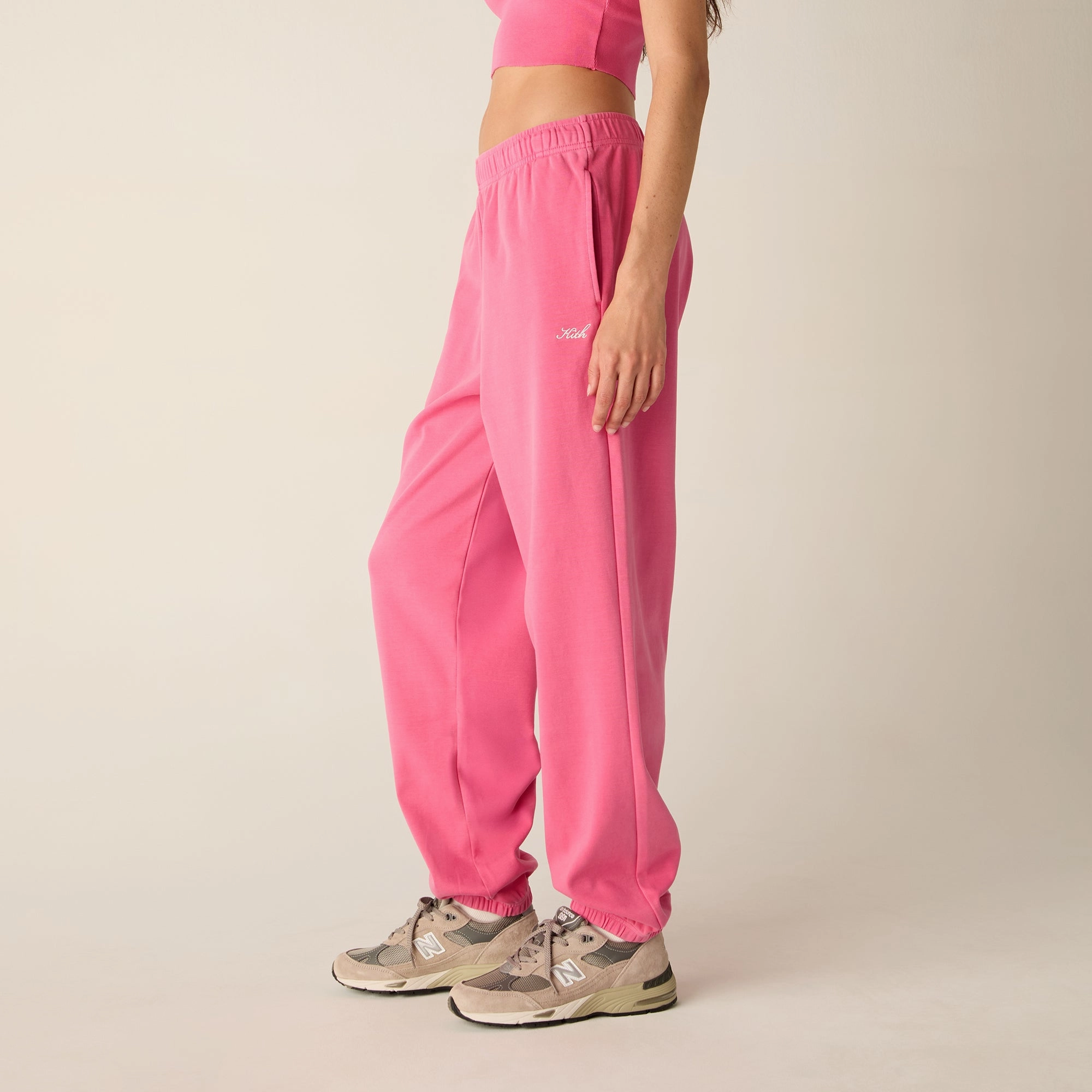 HiddenDrawcord Kith Women Chelsea III Sweatpant - Protea