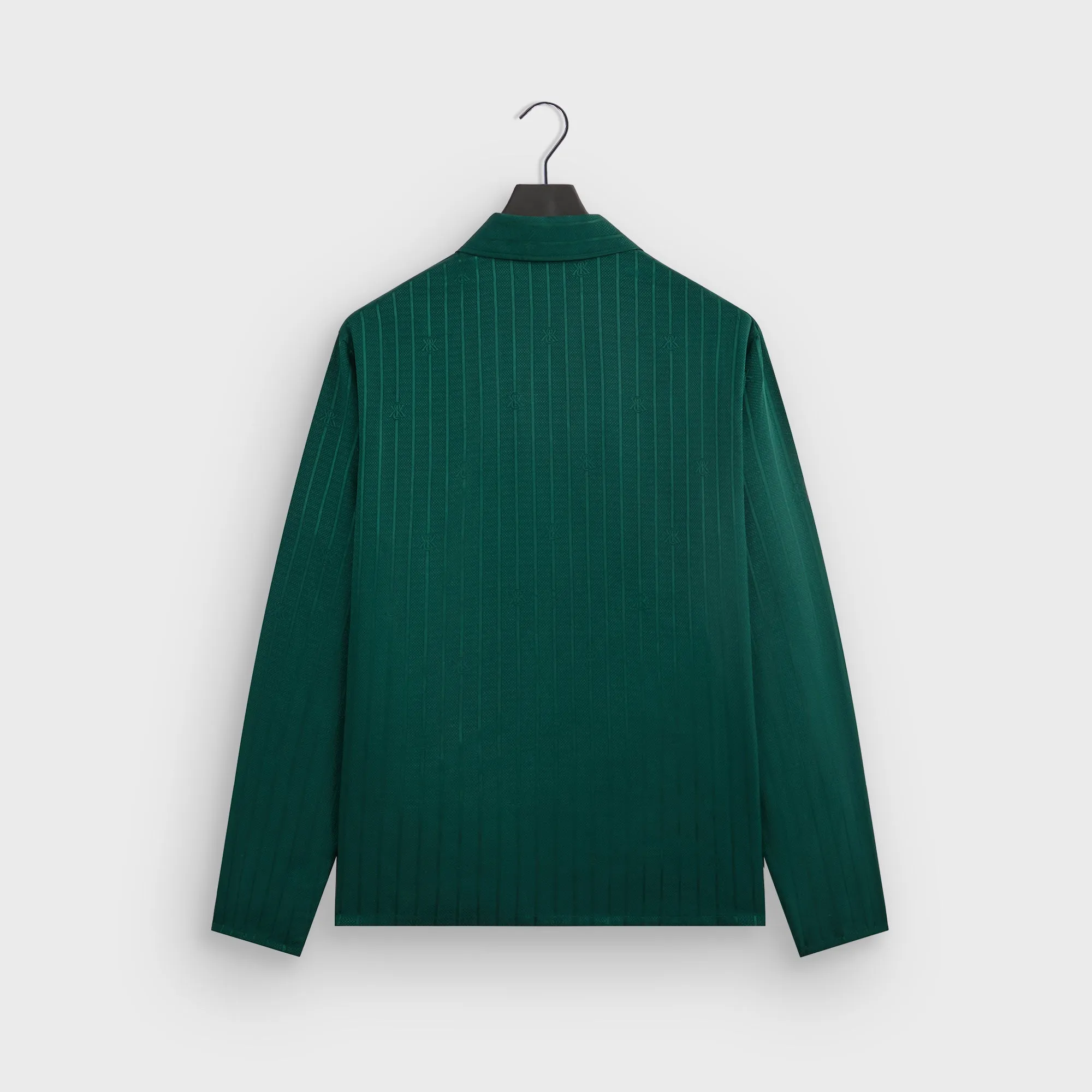 Kith Crest Logo Boxy Collared Overshirt - Fairway Vintage Wash