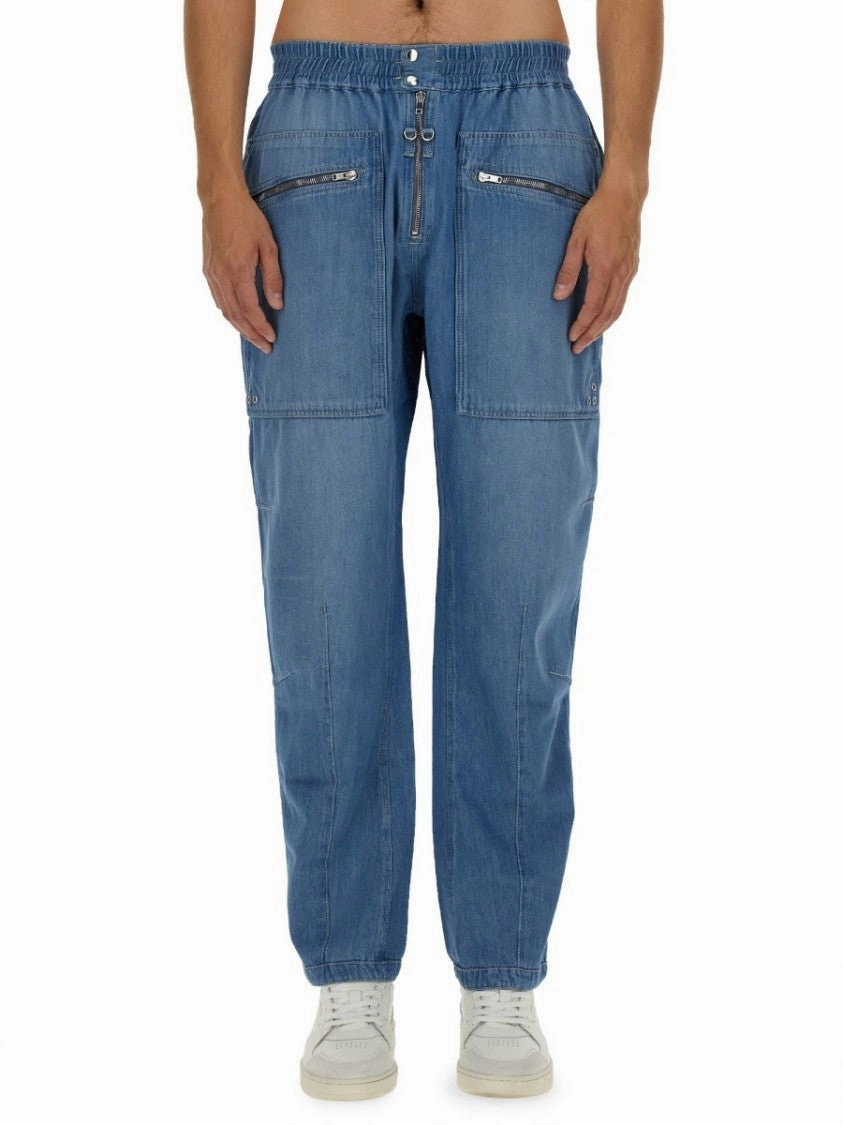 Reinforced Pockets Cotton Pants