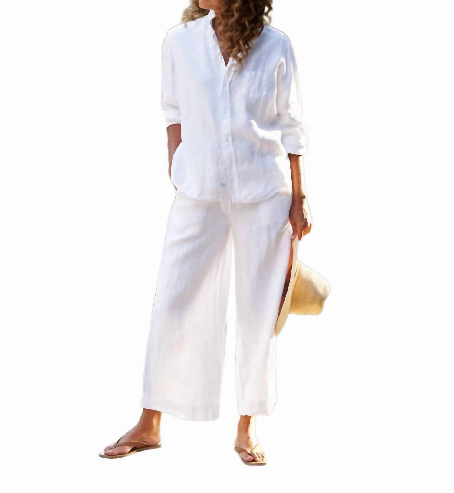 Relaxed Fit Design Tuscany Getaway Set In White