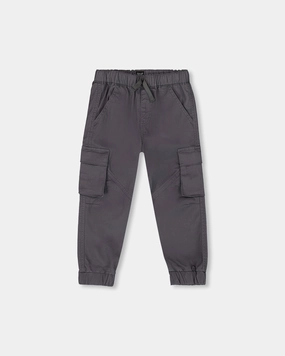 Practical Wear Twill Jogger Cargo Pants Dark Gray