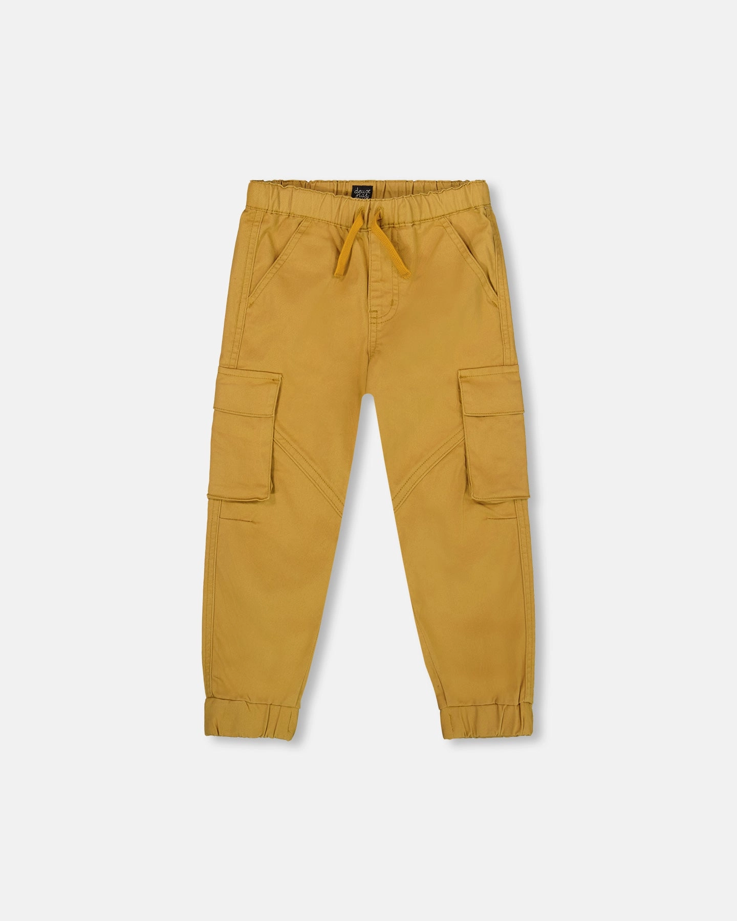 Twill Jogger Cargo Pants Ochre Soft Brushed Lining