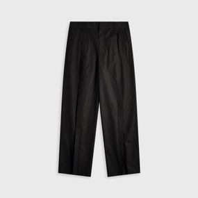 Marni Compact Cotton Poplin Classic Trouser - Black Breathable Layer