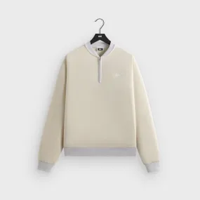 Low Maintenance Fabric Comfy Design Kith Quarter Zip Terry Nelson Crewneck - Sandrift