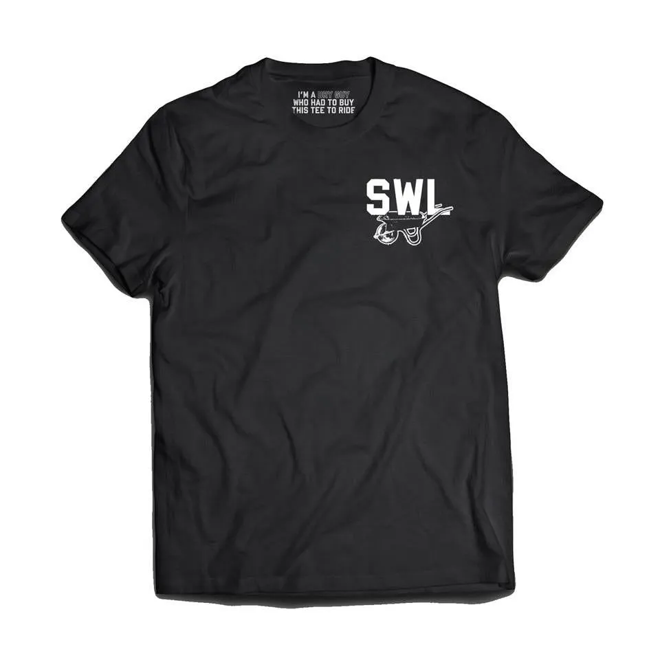 Soft touch finish Sidley Woods Locals Barrow T-Shirt - Black