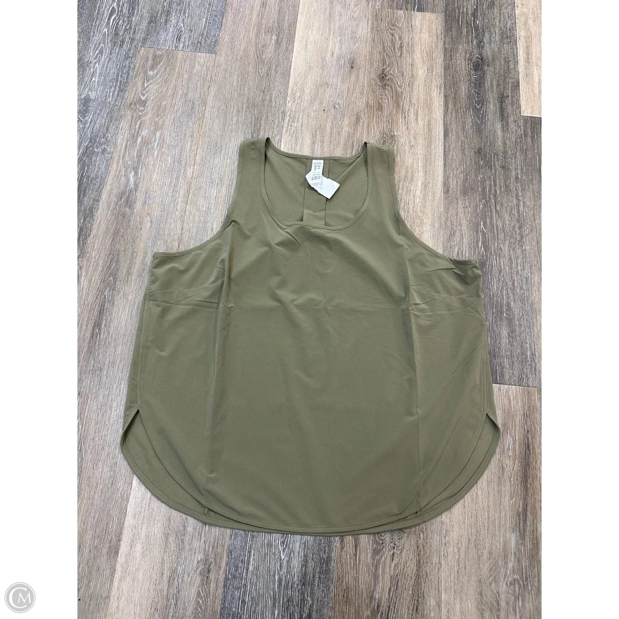 Tank Top By Spanx In Green, Size: Xl Loose cut Wicking Inner Lining
