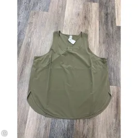 Tank Top By Spanx In Green, Size: Xl Loose cut Wicking Inner Lining