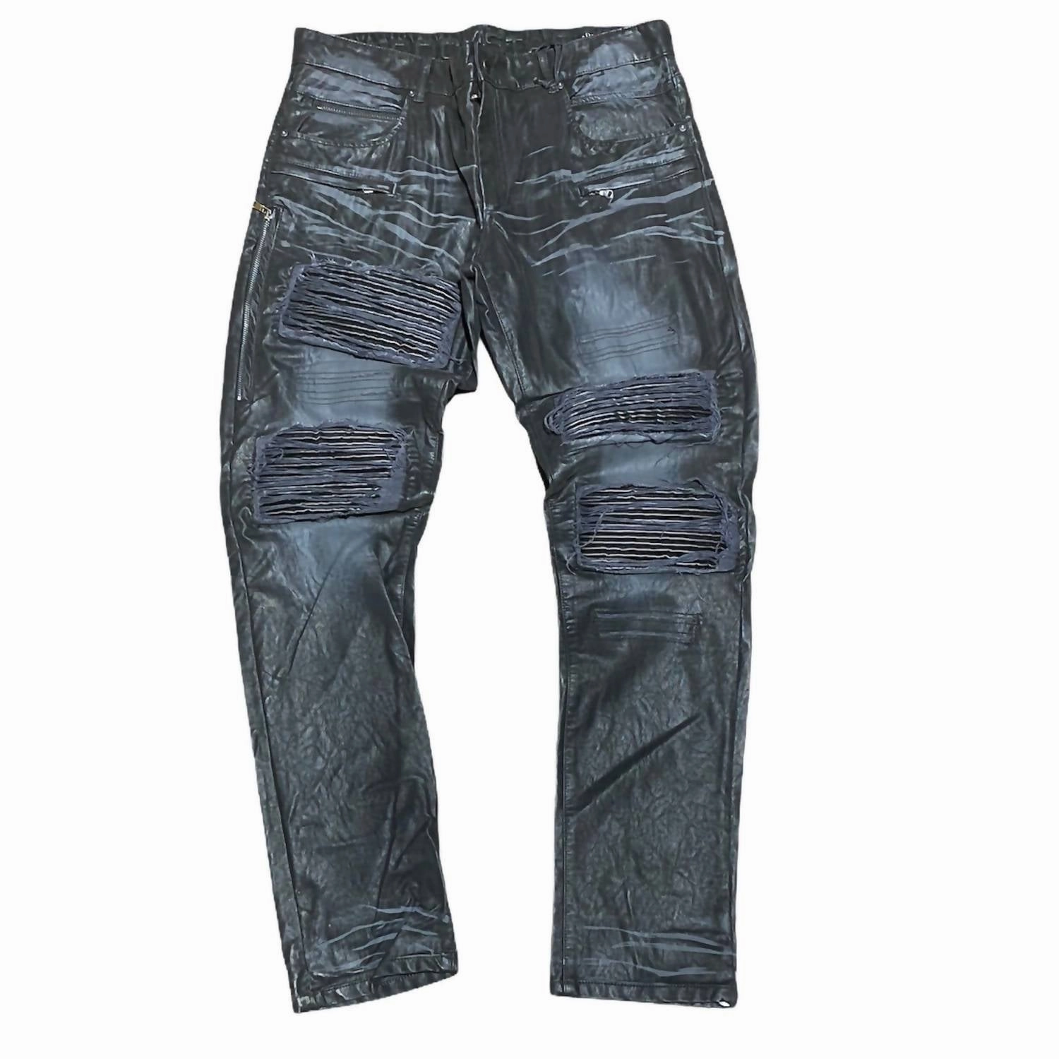 Men's Georgio Jeans In Black Dark Wash Unisex Attire Active Outfit