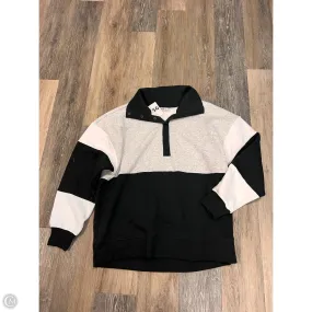 Athletic Sweatshirt Collar By Dsg Outerwear In Black, Size: L DoubleLayered