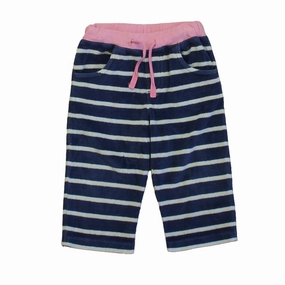All weather Smart Layering Boden Girls Navy | White Stripe | Pink Pants