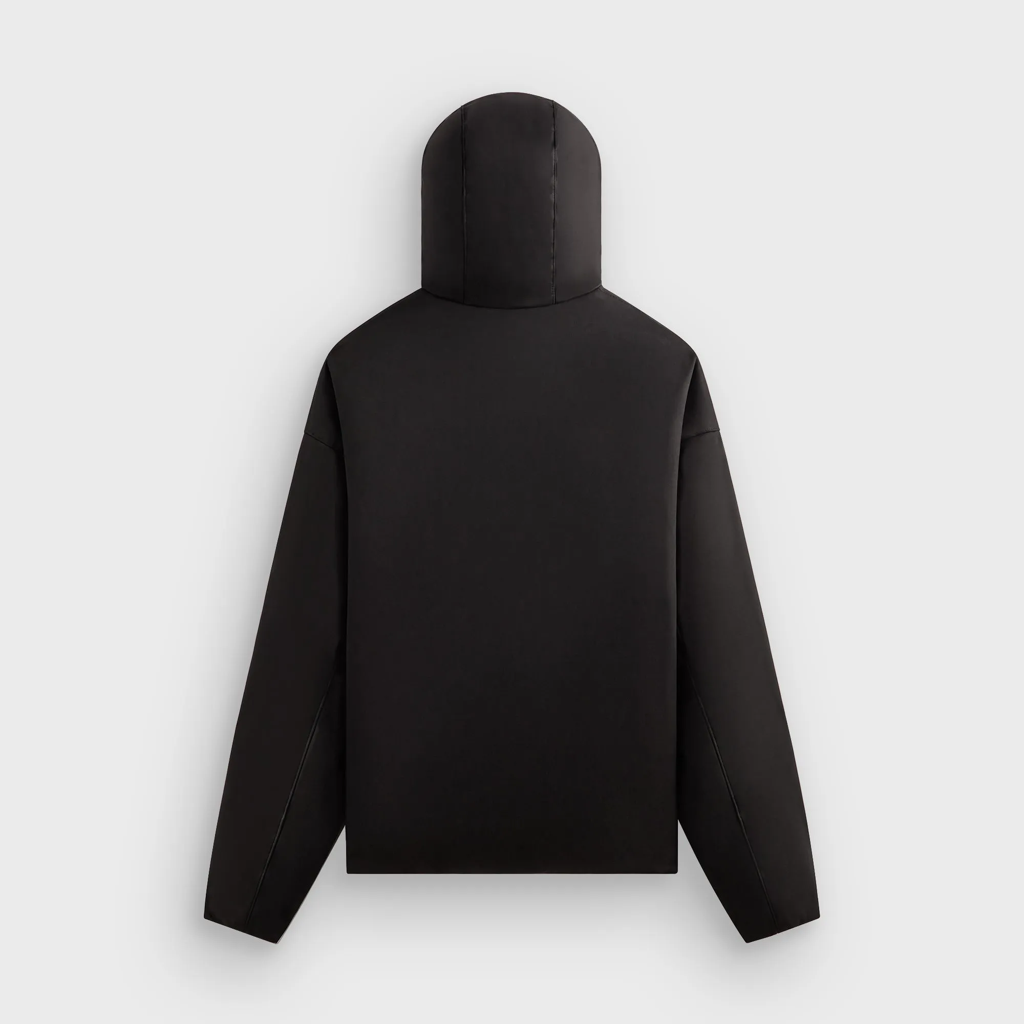 Layering Piece Kith Washed Microsuede Puffed Jaysen Hoodie - Black